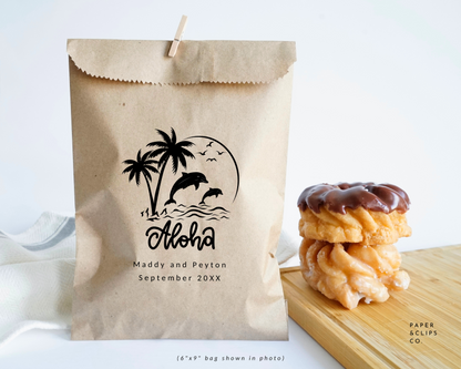 Aloha Hawaii - Brown Party Bags