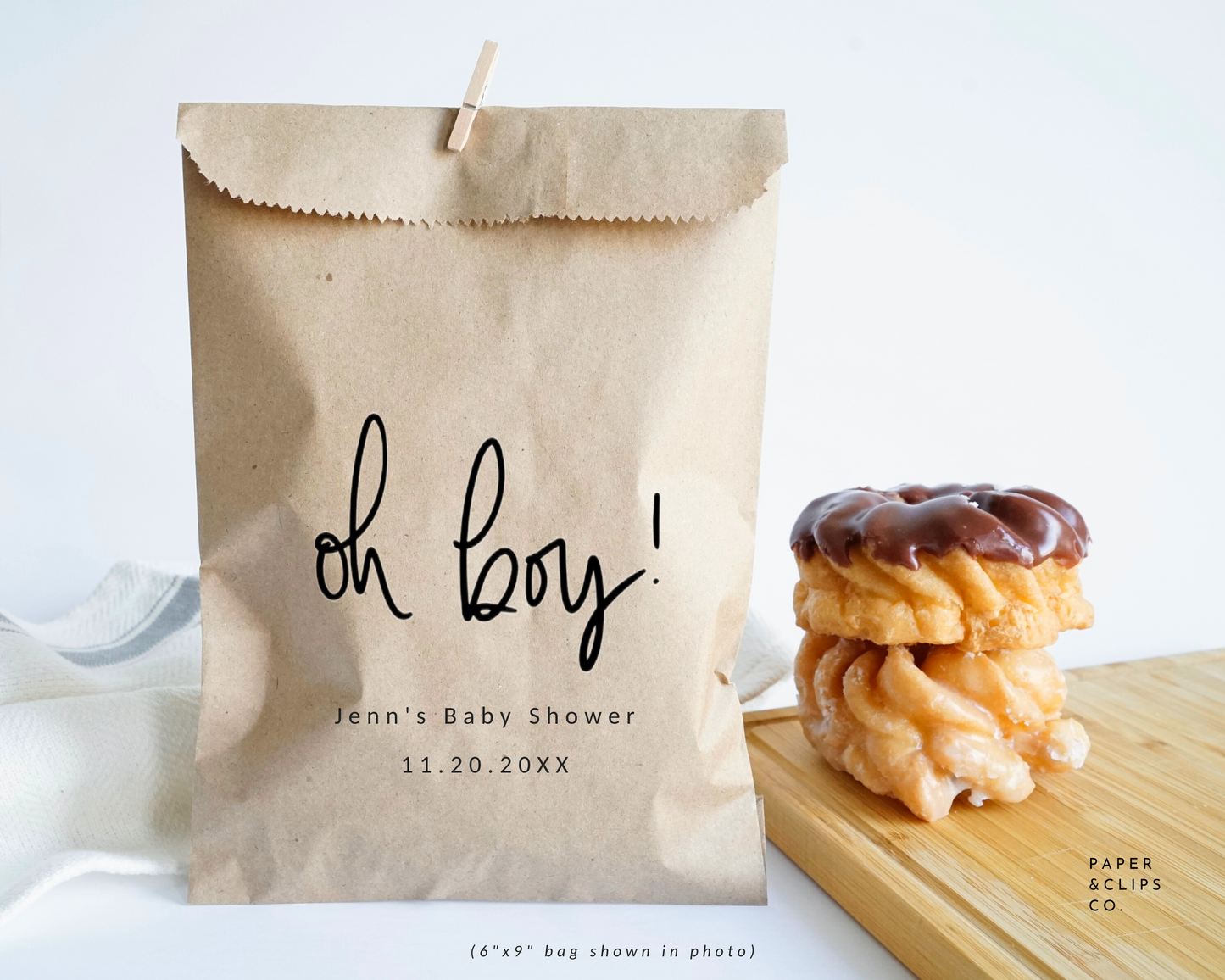 Oh Boy! - Brown Party Bags