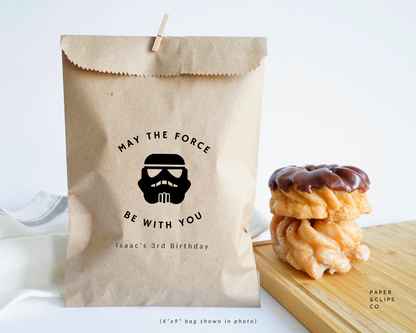 May The Force Be With You - Brown Party Bags