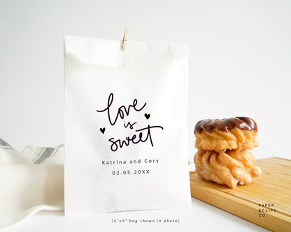 Love Is Sweet - White Party Bags