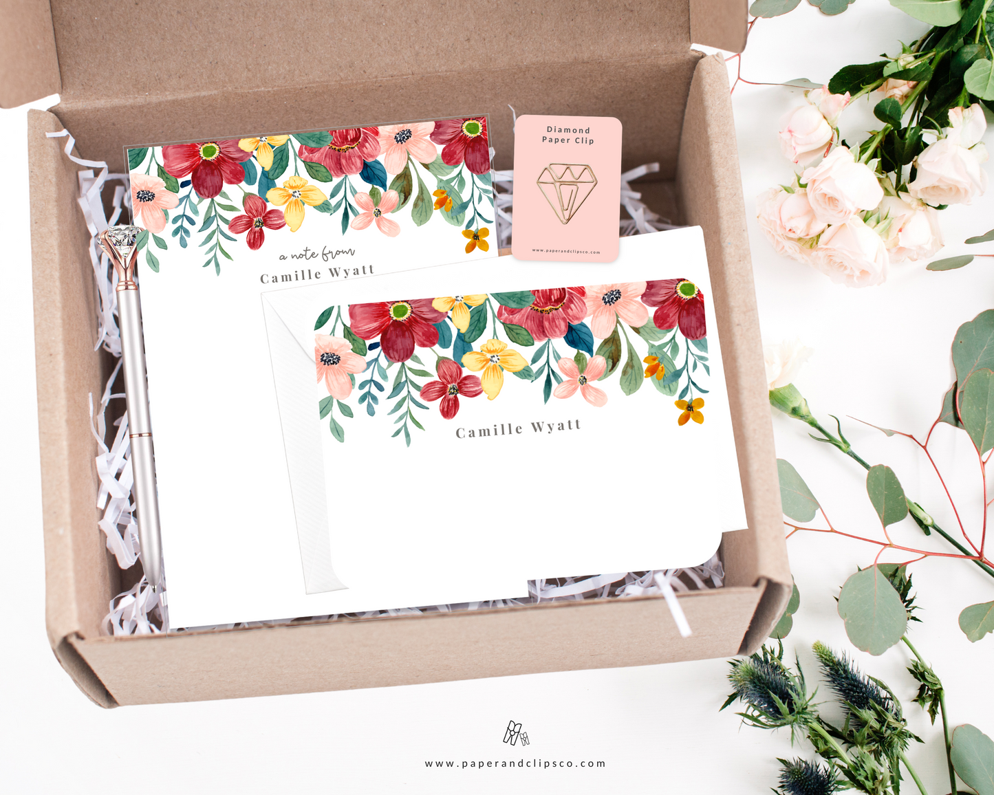 Blossom Floral Stationery Gift Set