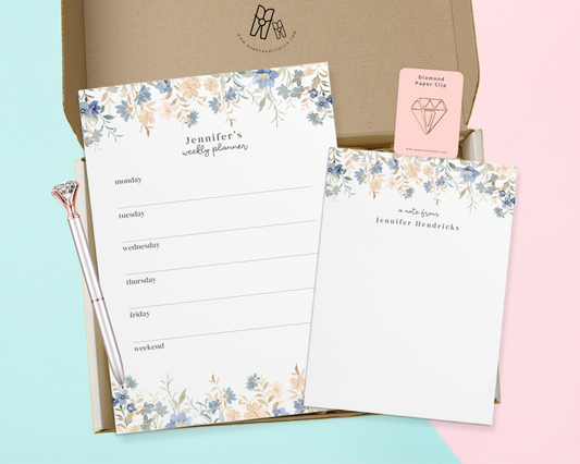 Calm Floral Stationery Gift Set