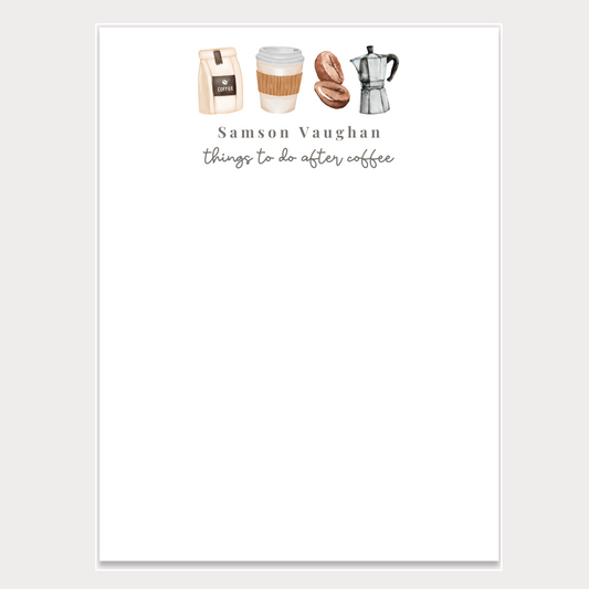 Coffee Lover Notepad