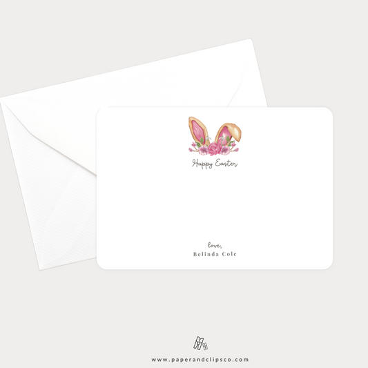 Easter Bunny Note Cards (Personalized)
