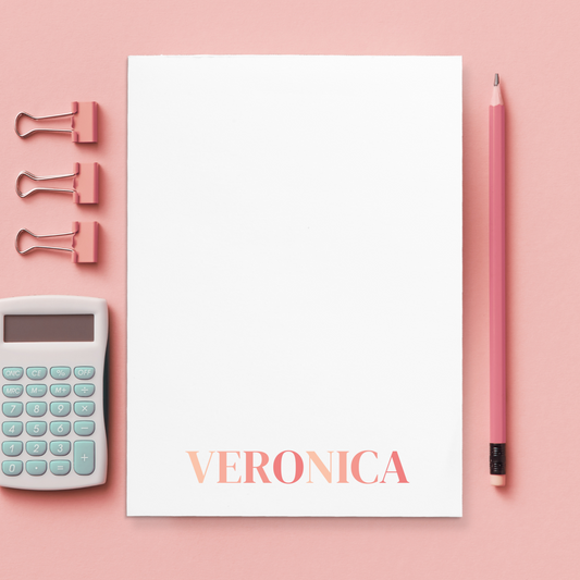 Give a thoughtful and useful gift a teacher, friend, employee, or just anyone (really) would love to receive. Personalized notepads are exactly the gift they’d love.