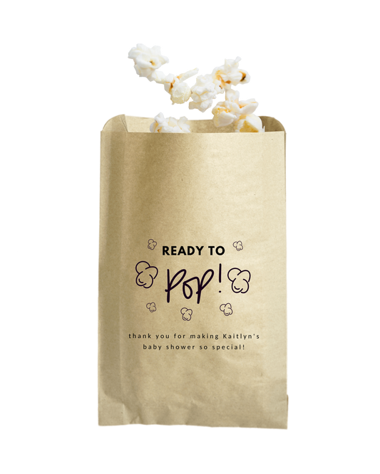 Ready to Pop - Brown Party Bags