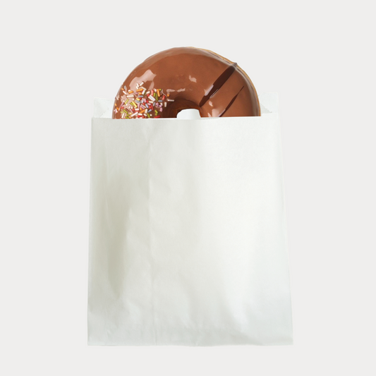 Set of small white paper bags - 6” x 6.75” flat with side gusset These high quality bags are excellent for weddings favor bags, party treat bags, or sandwich and snack bags for school. The possibilities are endless!