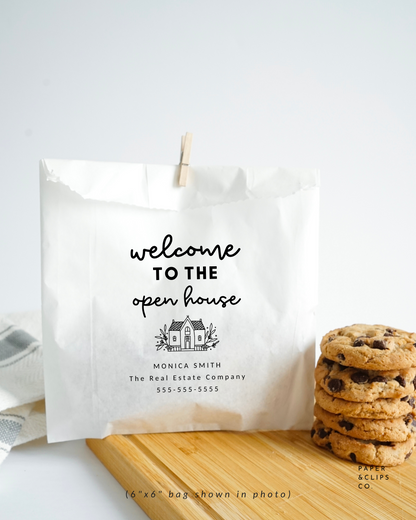 Welcome To The Open House - White Party Bags