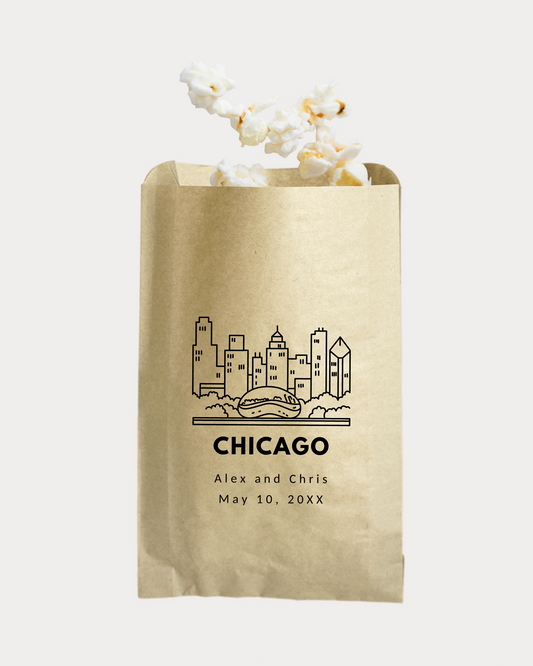 Chicago - Brown Party Bags