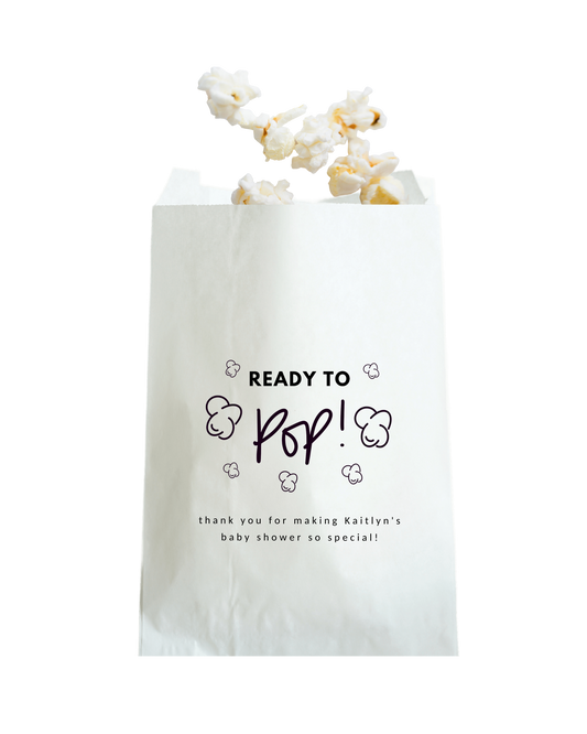 Ready to Pop - White Party Bags