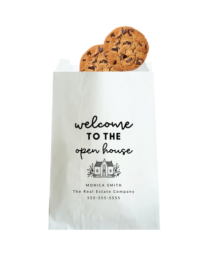 Welcome To The Open House - White Party Bags