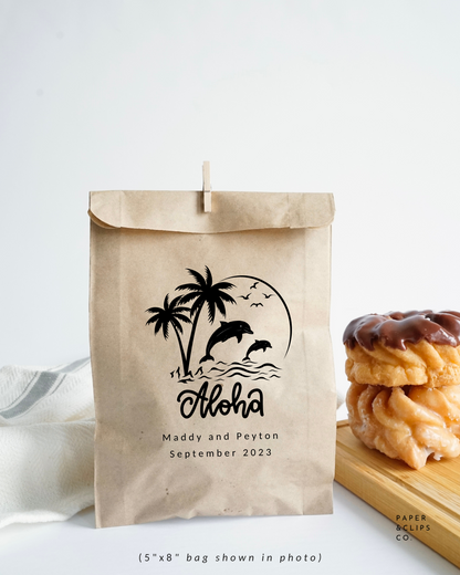Aloha Hawaii - Brown Party Bags