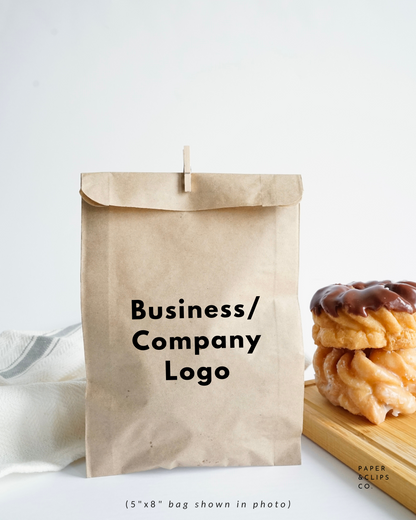 Custom Business Brand/Logo or Event Bags - Brown