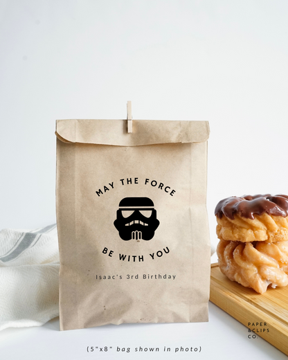 May The Force Be With You - Brown Party Bags