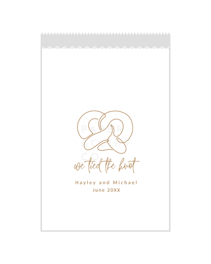 We Tied The Knot - White Party Bags