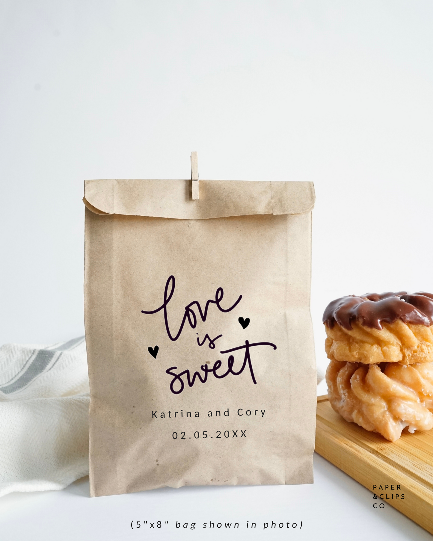 Love is Sweet - Brown Party Bags