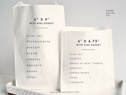 Donut Grow Up - White Party Bags