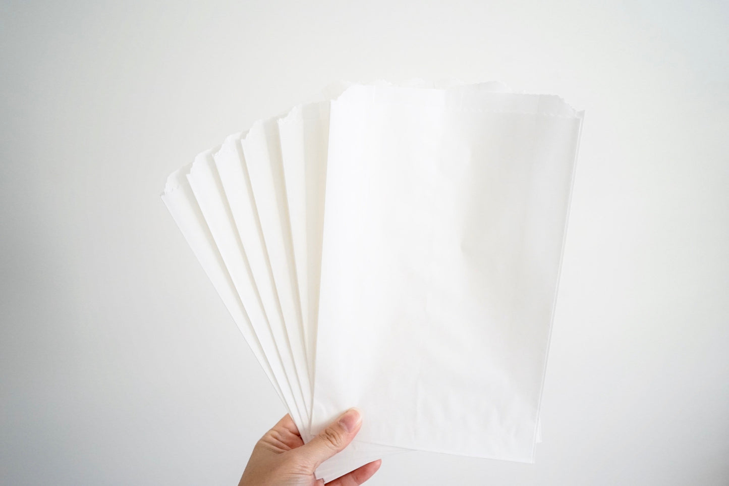 Jumbo Food Safe Grease Resistant White Paper Bags